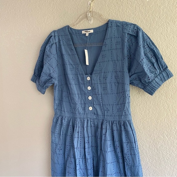 Madewell Blue Midi Dress - Picture 6 of 10
